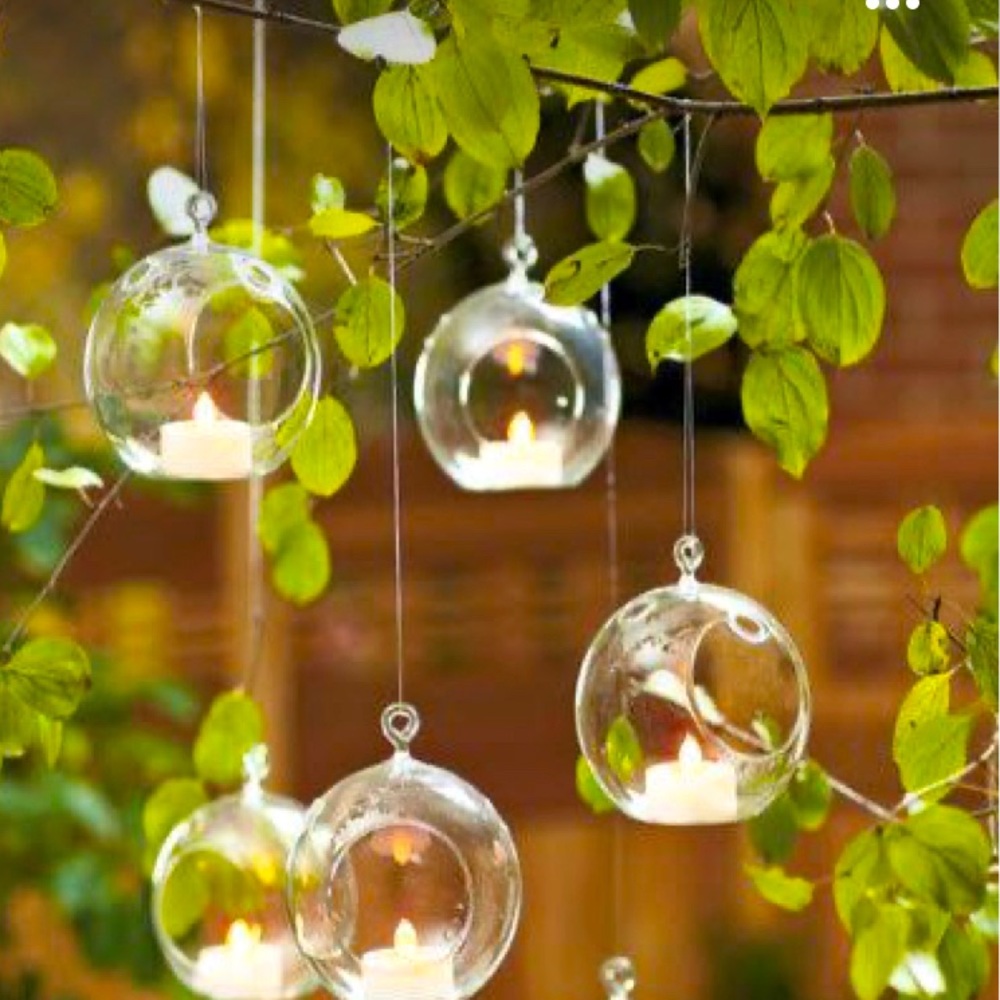 CB2 Hanging Glass Orbs - Still in Boxes!